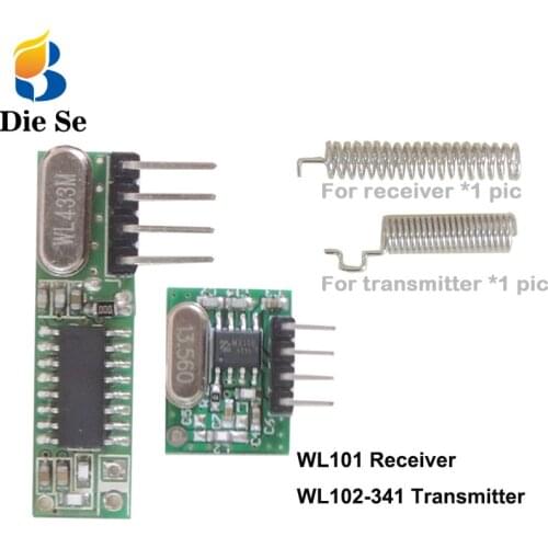 433Mhz RF receiver and transmitter Module Switch with antenna DIY 433 Mhz Remote control For Arduino uno kit