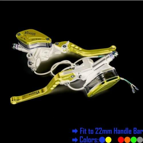 Moto Brake Master Cylinder Clutch Hydraulic Fluid Reservoir Lever 22mm 7/8" for K1200R Honda GROM DIO Repsol Dot MT03 Show Grom