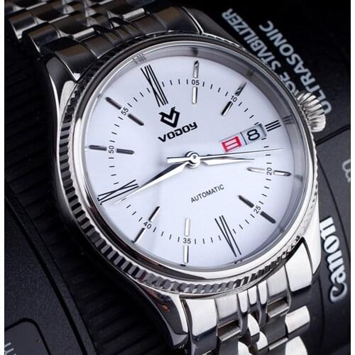 Mens Mechanical Watch 38mm NH36 Automatic Wristwatches Fashion Stainless Steel Calendar Sapphire Crystal Waterproof Watch 2021
