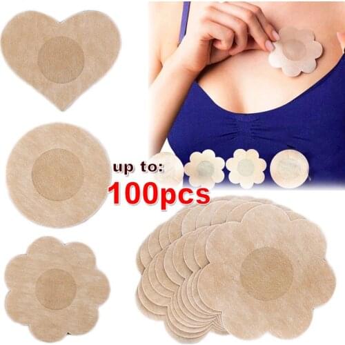 100/50/20Pcs Invisible Stickers For Nipples Covers Invisible Nipples Shield Breast Intimates Accessories Woman Adhesive Sticker