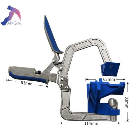 New Auto-adjustable 90 Degree Right Angle Woodworking Clamp Quick Clamp Pliers Picture Frame Corner Clip Hand Tool T-Clamp