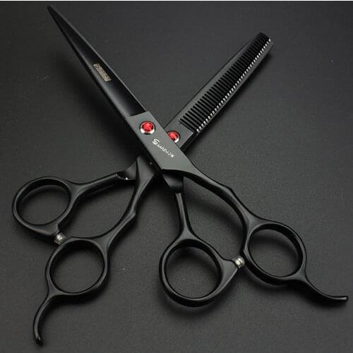 Scissors 7 inch hair cutting scissors thinning scissors set professional hairdressing scissors 7 inch pet hair clipper Macas