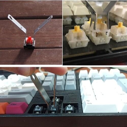 2Pcs/Set Metal Switch Extractor Opener Open instantly Only for cherry mx Switch