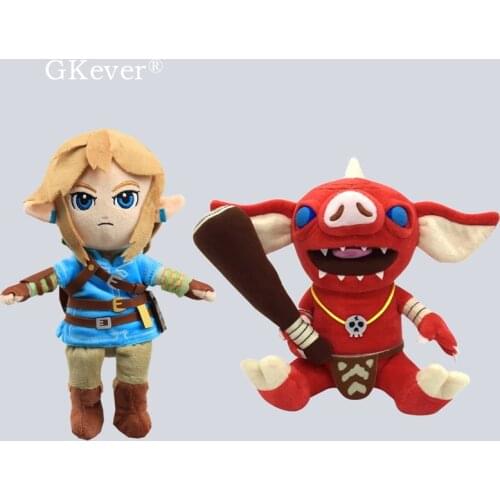 Link 28 cm Plush Dolls Breath of the Wild Red Color Bokoblin 20 cm Stuffed Toys Cartoon Gift