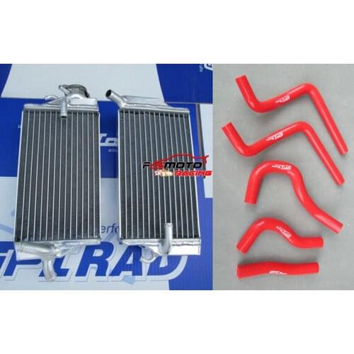 R&L Aluminum Radiator + Silicone Hose For Honda CR 125 R CR125R CR125 2002 2003