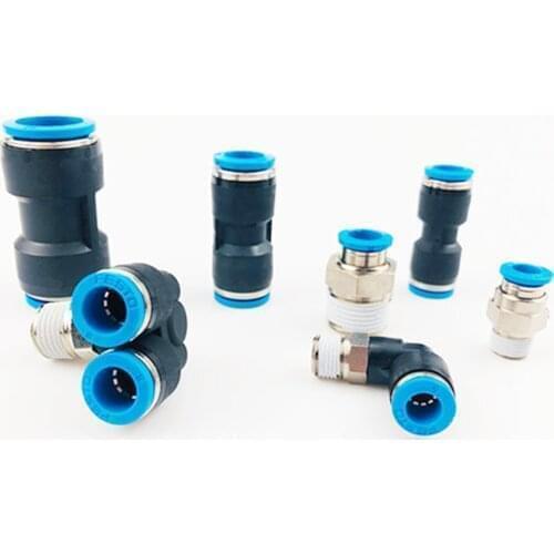 Connector QS-1/2-8 QS-1/2-10 QS-1/2-12 QS-3/8-6 QS-3/8-8 QS-3/8-10 QS-3/8-12