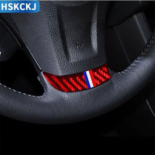 For Subaru Impreza WRX STI XV Crosstrek 2012 2013 2014 Carbon Fiber Steering Wheel Chin Cover Trim Strip Sticker Car Accessories