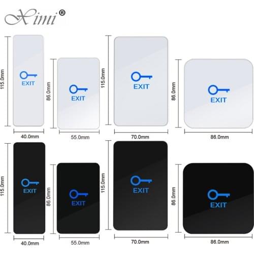 New C40 C50 C70 C86 C150 Touch Switch Touch Sensitive Switch 12V 24V Door Release Access Control Exit Button With Led