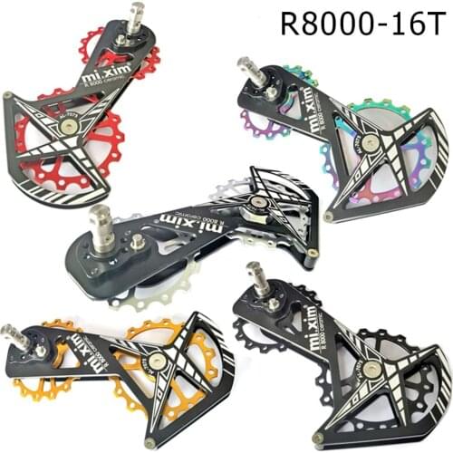 Bicycle Ceramic Speed Oversized Pulley Wheel System 16T Pulley Guide Wheel For R8000 Shimano Bicycle Accessories