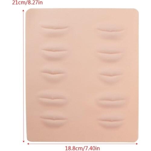 High Quality 3D Eyebrow Lips Training Skin For Permanent Makeup Fake skin Tattoo Practice Skin Accessories-5pcs Free Shipping