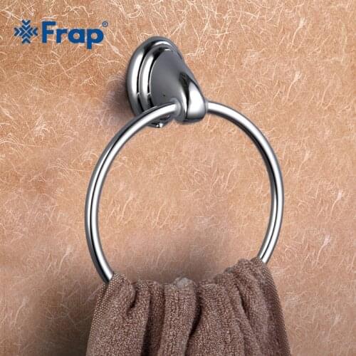 Frap 1 Set Modern Style Ring Wall Mount Towel Ring Bathroom Accessories Bath Towel Holder Bath Hardware F1504
