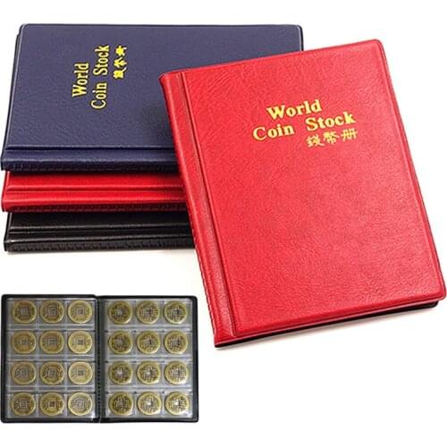 120 Pieces 10 Pages Money Book Coin Storage Album for Coins Holder Collection Books High Quality Royal Coin Collection Book