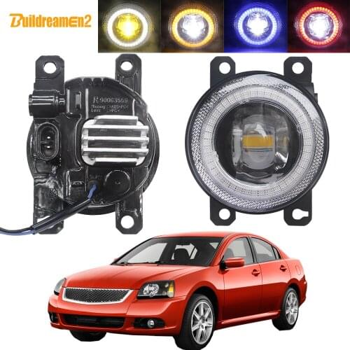 2in1 Car LED Fog Light Assembly Angel Eye Daytime Running Lamp DRL 30W 12V For Mitsubishi Galant DJ_ ED_ EF_ Saloon 2003-2007