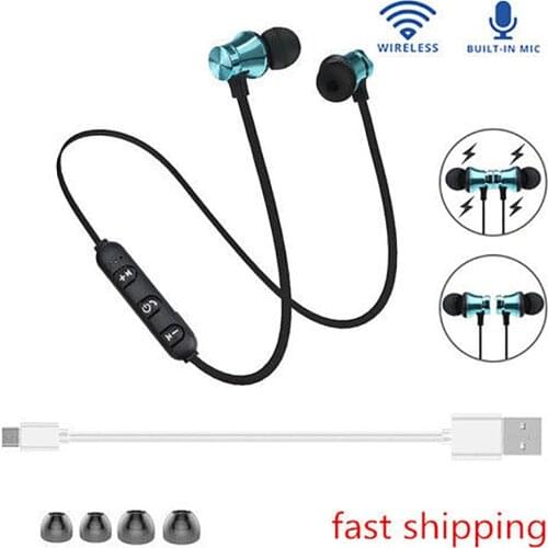 XT11 Magnetic Wireless bluetooth Earphone music headset Neckband sport Earbuds Earphone with Charging Cable For iPhone Xiaomi