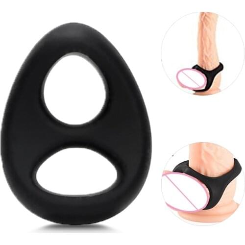 Erection Lock Silicone Penis Ring Male Chastity Device Sperm Cockring Time Delay Ejaculation Lasting Sex Toys for Men Sex Shop