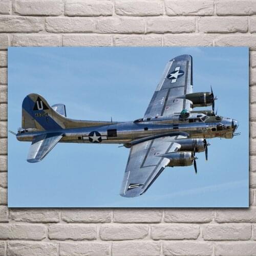 Boeing B 17 flying Fortress Aircraft ww2 Bomber posters on the wall picture home living room decoration for bedroom KJ212