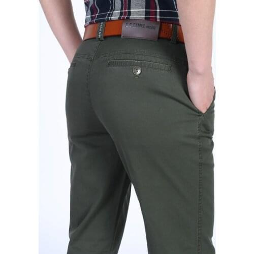 2019 Spring New Casual Pants Men Cotton Business Leisure Classic Urban Trousers Men