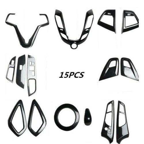 For Hyundai Veloster 2011-2016 High quality ABS Carbon fiber style Car interior kit Cover Trim