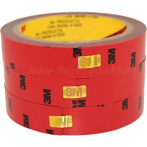 3M Double Sided Tape Acrylic Foam Adhesive Waterproof Heavy Duty Mounting Thickness 0.8mm Indoor Outdoor Use Free Shipping Home