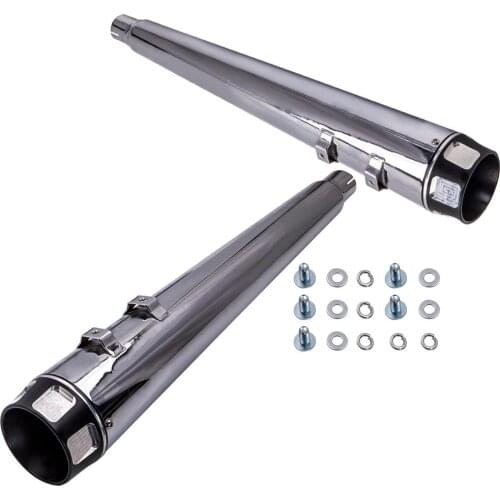 4" Megaphone Exhaust Slip On Mufflers for Harley Touring Roadking 95-16