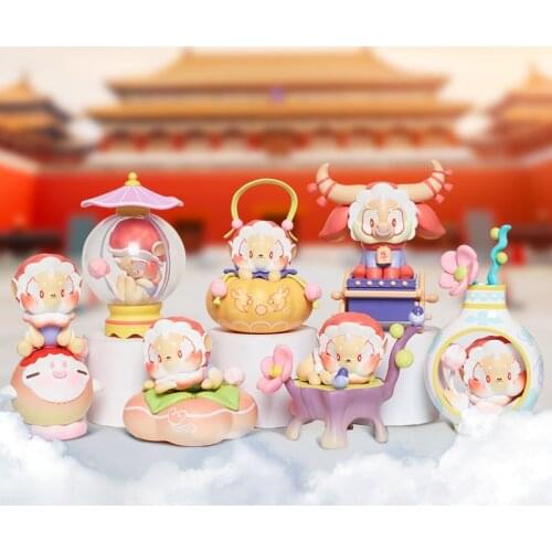 The Imperial Palace Blind Random Box Toys God Beast Sends Good Fortune Anime Figure Surprise Figurine For Gift 6Pcs/Set