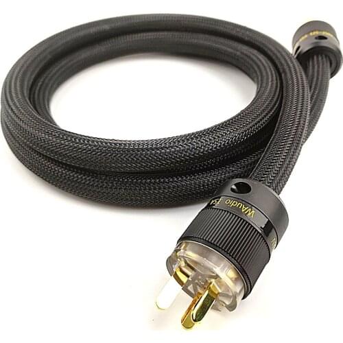 WAudio 10AWG Audiophile Power Cable Hifi Power Cord with AU standard 3 Prong Plug and IEC Connector