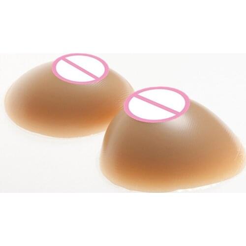 Brown Silicone Boobs 500g/pair Fake Breast Crossdresser Shemale Cosplay Boobs Artificial Silicone Breast Forms Enhancer