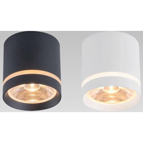 Round Surface Mounted LED Spotlights Ceiling Downlights Recessed Light For Clothes Cabinet Counter Showcase Indoor Lighting