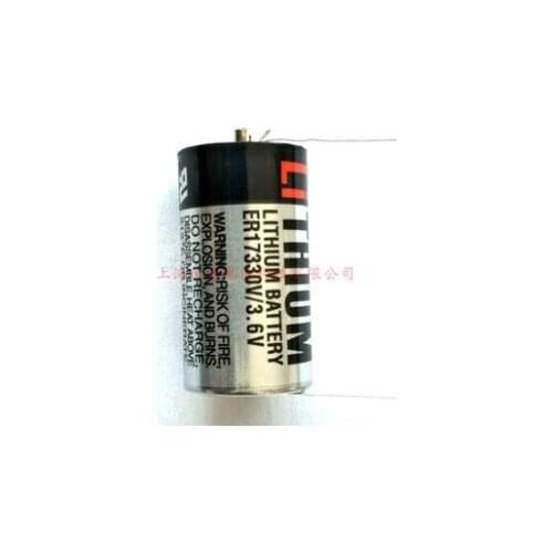 HOT NEW ER17330V/3.6V ER17330V ER17330 3.6V lithium battery ER17330V3.6V PLC control Li-ion battery with pins leg foot feet