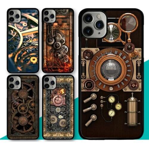 Steampunk Gear Mechanical TPU Case For iphone XS MAX X XR 5S 6S 8 7 Plus SE 2020 11 12 Pro Max mini Back Cover Coque