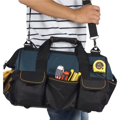 Tool HandBag Multifunction 600D Oxford Canvas Tool Bag Electrican Soldering Iron Storage Bag Hardware Repair Kits