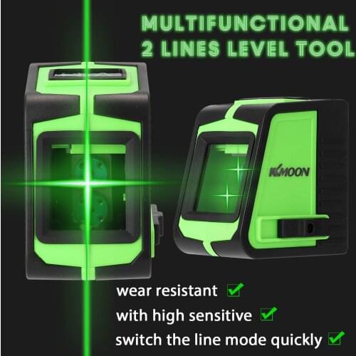 Multifunctional 2 Lines Laser Level Large Window Leveling Tool with Sound Alarm Function
