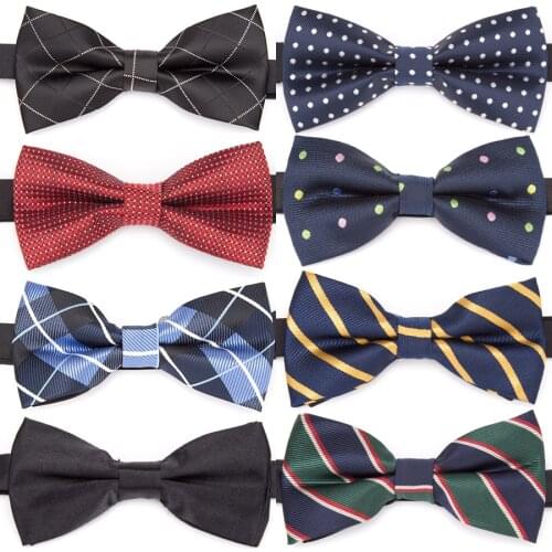 New Mens Bow Tie Gold Paisley Bowtie Business Wedding Bowknot Dot Blue And Black Bow Ties For Groom Party Accessories