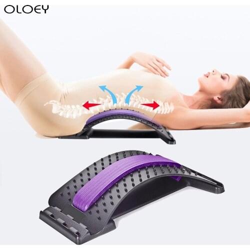 New Stretch Equipment Back Massager Stretcher Fitness Lumbar Support Relaxation Mate Spinal Pain Relieve Chiropractor Messager