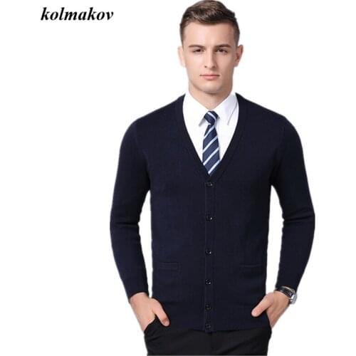 New Arrival Spring Style Men Boutique Sweaters High Quality Solid Cardian Single Button V-neck Mens Leisure Sweater Coat