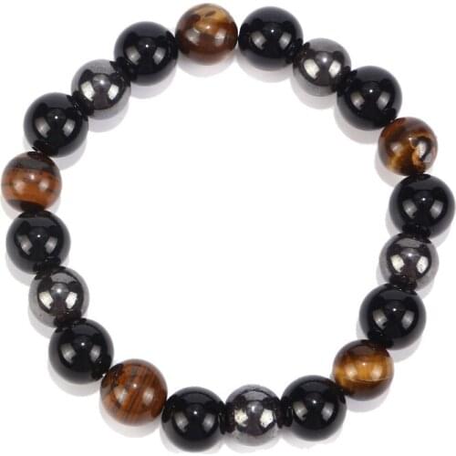 New High Quality Tiger Eye Stone Bracelet Bracelet 10mm Jewelry Bracelet Bracelet Man Beaded Jewelry
