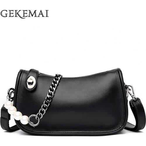 Solid Color Designer Ladies Shoulder Bag Fashion Chain Shoulder Strap Design Women Messenger Bags Quality Leather Womens Wallet