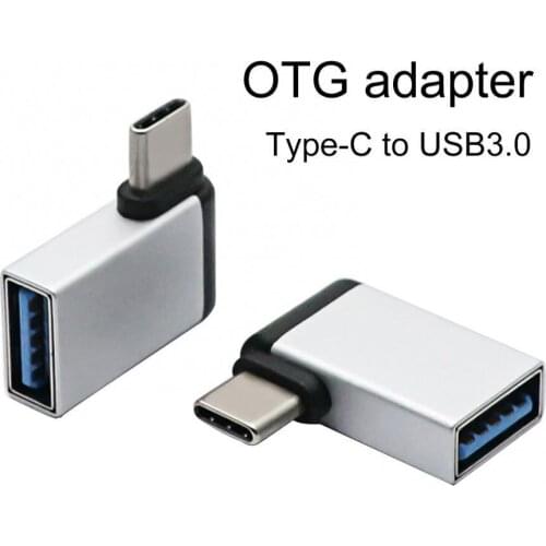Portable Durable Type-C to USB3.0 Mini Adapter Plug Play Aluminum Alloy OTG Adapter Converters For Laptop Tablet Phone Mouse