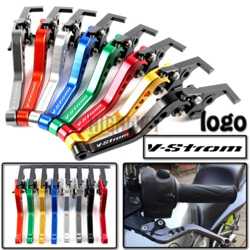 Motorcycle Brake Handle Bar Lever CNC Aluminum Short Adjustable Brake Clutch levers For suzuki DL650 DL 650 V-STROM 2011-2012