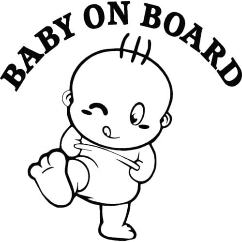 RuleMylife Baby On Board Vingl Car Stickers For Volkswagen Bmw E46 Bmw E90 Passat B6 Car Sticker Automobile Car Accessories