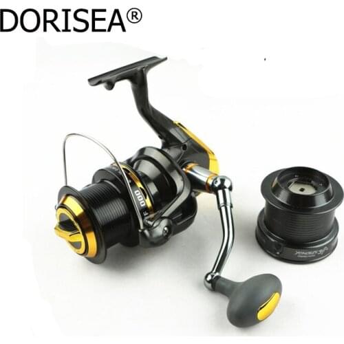 8000 Series Spinning Fishing Reel 4.7:1 12+1 Ball Bearings Full Metal Spool Anti-Corrosion Left/Right Handle Fishing Gear Wheel