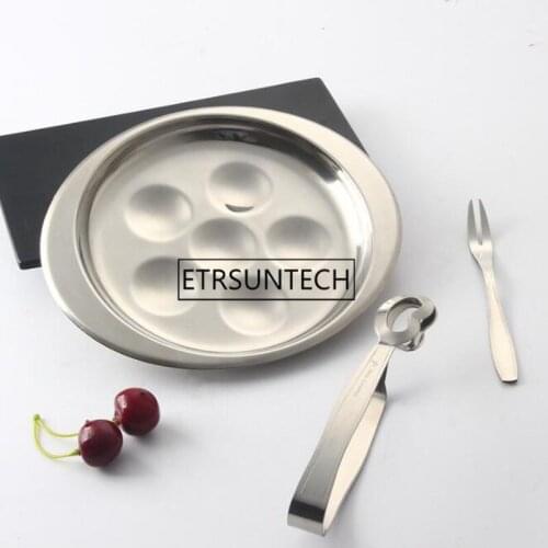 Snail Tongs Seafood Fork Plate Stainless Steel Hollow Head Small Food Clips Mini Crab Oyster Picks Serving Utensils