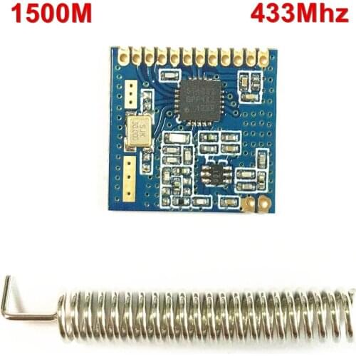 SI4432 433Mhz wireless module 1500m with spring antenna