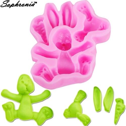 Sophronia Rabbit Carrot 1pcs UV Resin Silicone Mold for Craft Jewelry Crystal Pentant Mold Decorative Exoxy Resin m562
