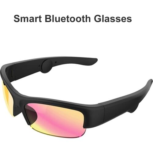 Vision 5B Smart Glasses Headset Sunglasses Music Microphone Bluetooth Glasses Open type headset With 3 different color lenses