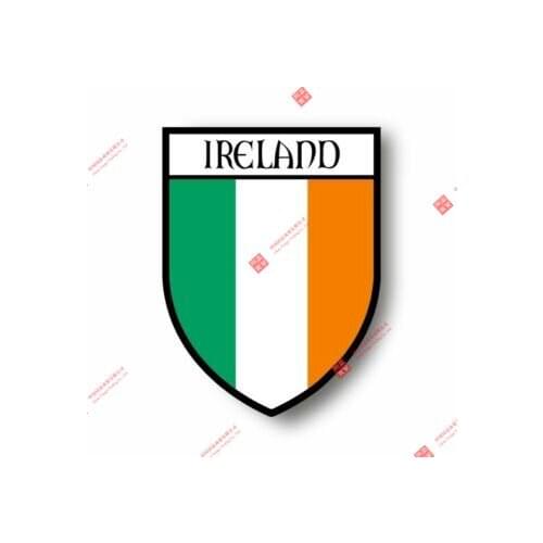 Funny Stickers Decal Souvenir Vinyl Car Shield City Flag World Crest Ireland Decal JDM Car Sticker DIY Car Styling Auto