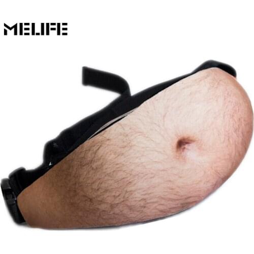 MELIFE Sport Running Gym Waist Bags Dad Bag Dad bod Flesh Colored Beer Fat Belly Fanny Pack Dad bag Funny Bags For iPhone 8 7 7S