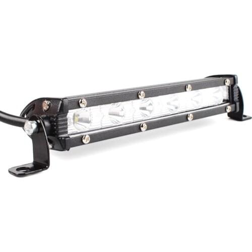 New Car Lights 18W 6000K LED Bar IP67 Waterproof Work Light Bar Driving Lamp Fog SUV Car Boat Truck ATV Offroad Car Accessories