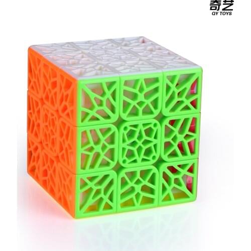 QiYi DNA Plane Concave 3x3x3 Magic cube Stickerless 3x3 Cubing Speed Professional Game Puzzle Toys for Children