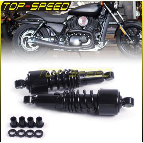 For Harley Dyna Touring 10.5" Rear Suspension Shocks Black/Chrome 267mm FLH/FLT XL XR FXD Absorber Suspension Cushion Damper